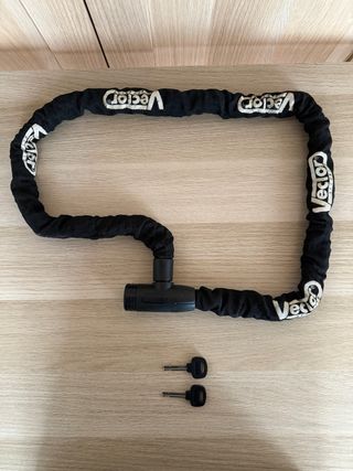 Cadena antirrobo moto Vector con 2 llaves