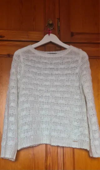 Jersey Tintoretto Hilo Plata Blanco