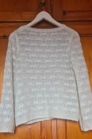 Jersey Tintoretto Hilo Plata Blanco