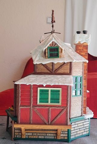 Casa de Papa Noel con música y movimiento