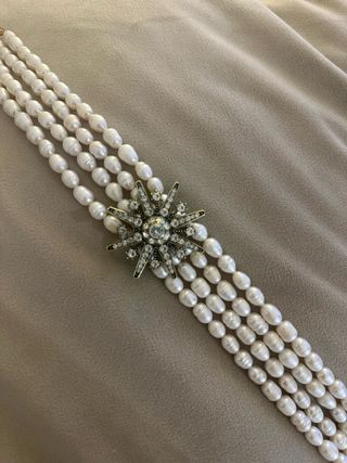 Gargantilla choker perlas con estrella