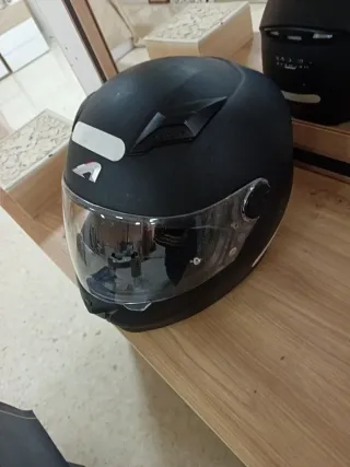 Casco Moto Astone Talla M Negro