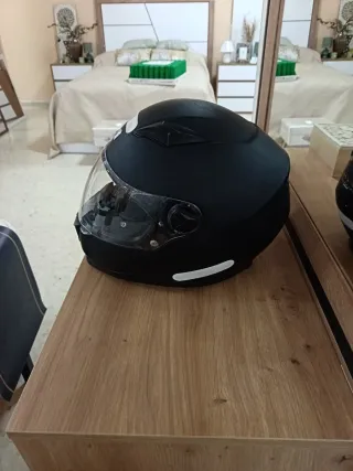 Casco Moto Astone Talla M Negro