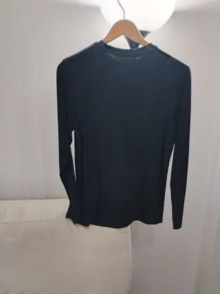 Camiseta manga larga Kiabi hombre negra