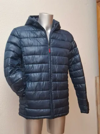 Chaqueta acolchada azul hombre