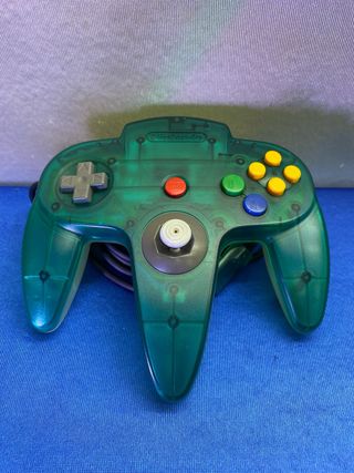 CONSOLA NINTENDO 64 VERDE COMPLETA
