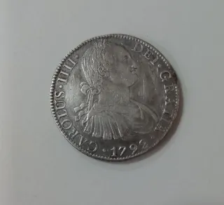 Moneda 8 Reales Carlos III 1792