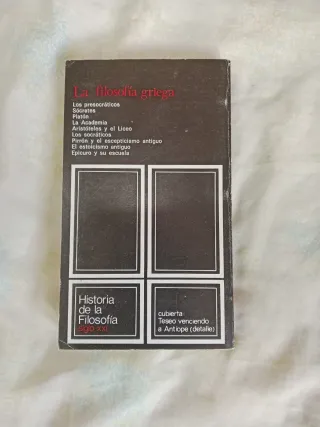 Historia de la filosofía griega.