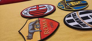 Crest scudetto Juve Milan Roma Inter regalo Natale