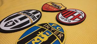 Crest scudetto Juve Milan Roma Inter regalo Natale