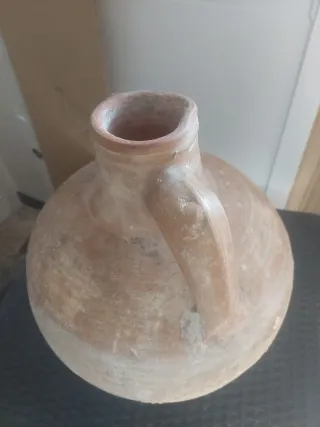 40cm de altura  Cántaro antiguo de barro