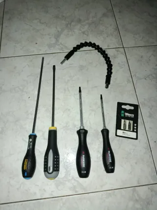 Juego 4 Destornilladores Stanley, Parkside,Bahco