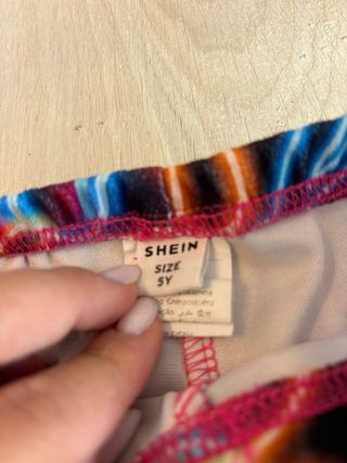 Leggings grossi con stampa lettere fluo Shein