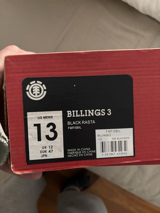 Zapatillas Element Negras Originales