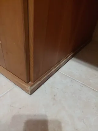 Escritorio madera rústica Ikea gran capacidad