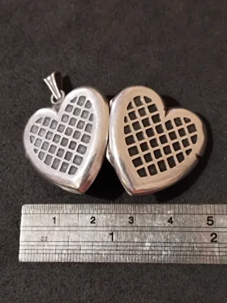 Portafotos Corazón Plata