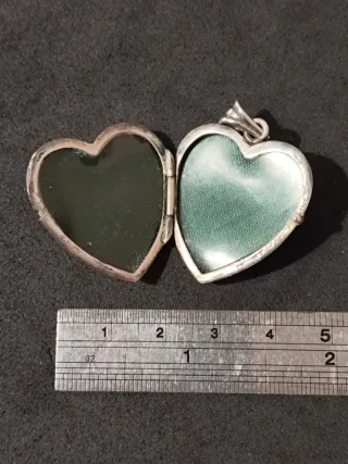 Portafotos Corazón Plata