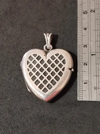 Portafotos Corazón Plata