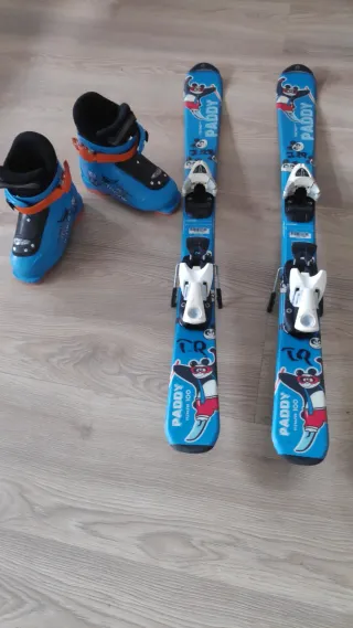 Sci e scarponi per bambini Paddy, scarponi tecnici