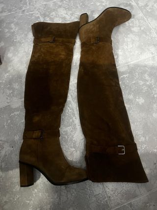 Botas altas mujer ante marrón talla 40 gloriaOrtiz