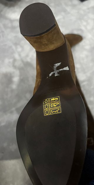 Botas altas mujer ante marrón talla 40 gloriaOrtiz