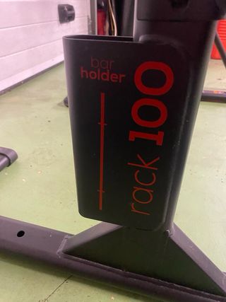 Rack Domyos 100 con barra y pesas