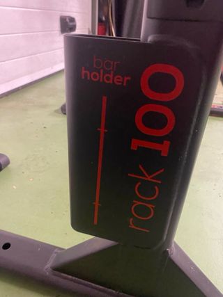 Rack Domyos 100 con barra y pesas