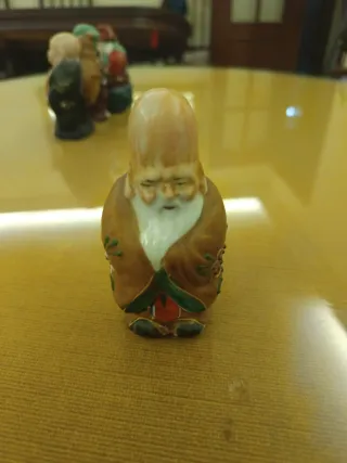 5 Figuras Orientales Pintadas a Mano