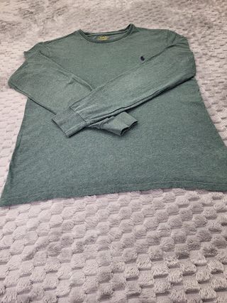 Polo Ralph Lauren Camiseta Manga Larga Verde T.M
