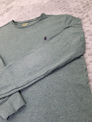 Polo Ralph Lauren Camiseta Manga Larga Verde T.M