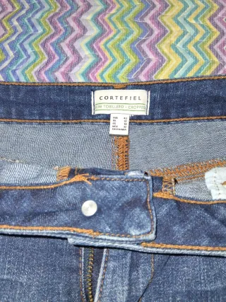 Pantalón vaquero mujer bordado