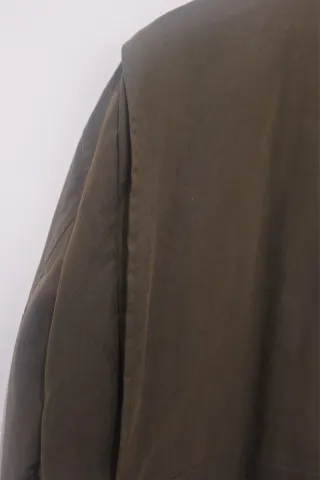 Chaquetón tres cuartos verde hombre