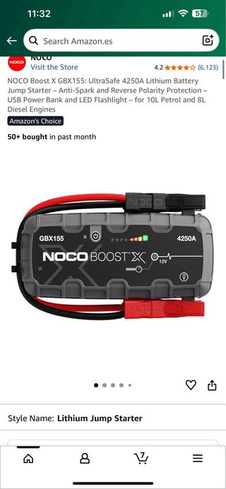 NOCO GBX155 12V 4250A Jump Starter