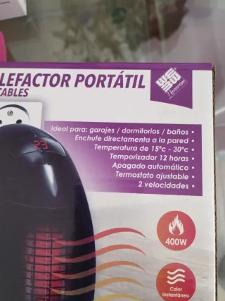 Calefactor Portátil Sin Cables