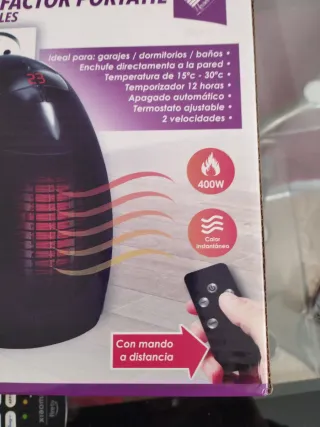 Calefactor Portátil Sin Cables