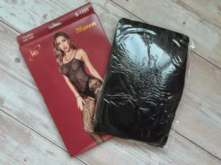 Body sexy Lenceria Negro Encaje Talla Única Nuevo