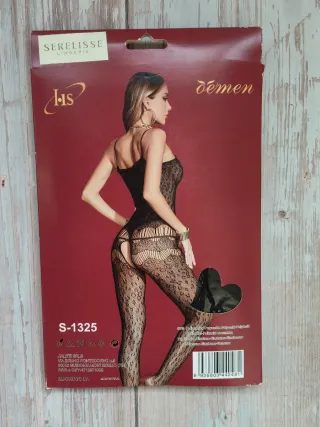 Body sexy Lenceria Negro Encaje Talla Única Nuevo