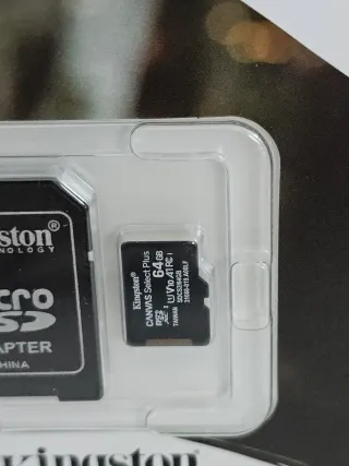 Cartão Micro SD Kingston 64GB c/ Adaptador