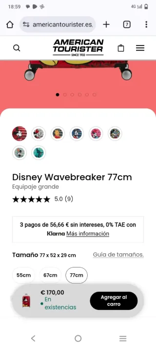 Maleta de viaje Disney