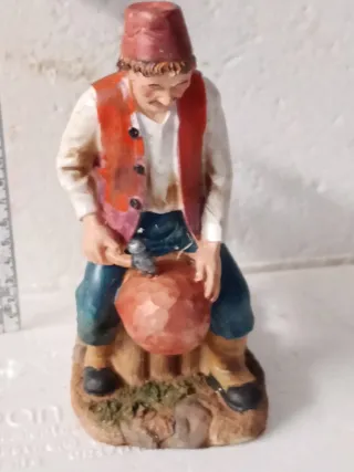 Statua presepe pastore resina