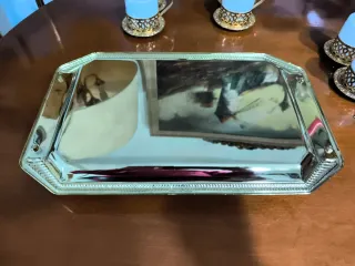 Juego de café bañado en oro