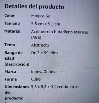 Cubo Mágico 3D Dorado