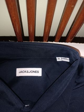 Camisa Jack & Jones Slim Fit Azul Talla XL