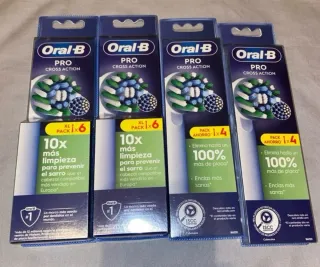 Recambios Oral-B Pro Cross Action Pack 4+6