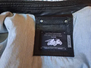 Chaqueta Biker Piel Daytona Negra