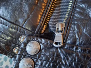 Chaqueta Biker Piel Daytona Negra