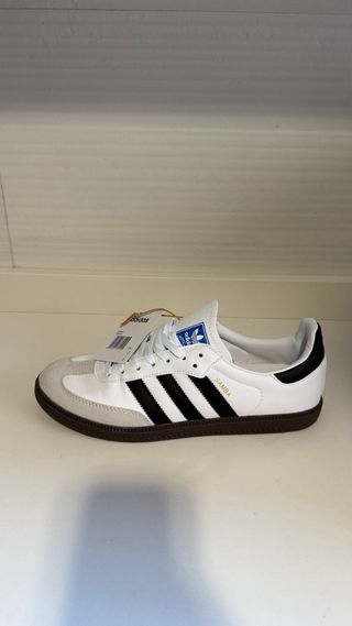 Zapatillas Adidas Samba Hombre Blancas Negras
