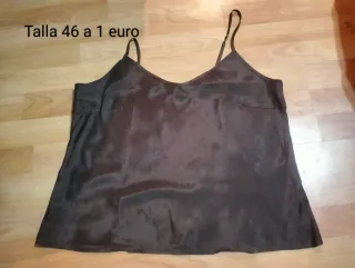 Camiseta Cortefiel Talla 46 Marrón