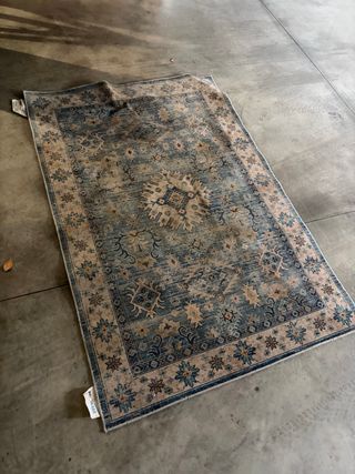 Tappeto stile orientale blu e beige