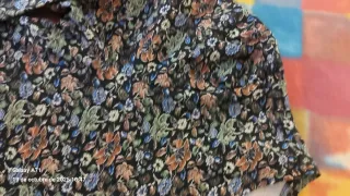 Camiseta estampada floral manga larga